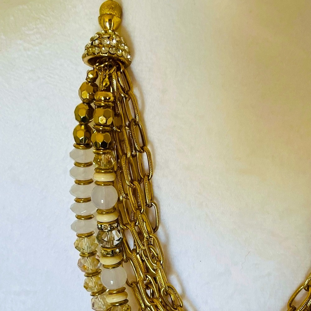 Inc Gorgeous Multi Layered Statement Necklace - image 3